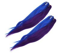 BAZEITFLOW 4pcs 26-inch Heat-Resistant and Purple Braiding Hair Extensions, Pre-Stretched Yaki Texture, Soft Long Braids for Cosplay, Halloween, and Party Hairstyles