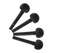 BAZEITFLOW 4pcs 4/4 Ebony Violin String Tuning Pegs Acoustic Violin Fine Tuners Replacement Parts Set