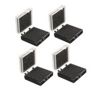 BAZEITFLOW 4pcs Anti-static Transparent Storage Boxes with Protective Foam Padding for Electronic Components Chips Sample Organization and Safe Display Compact Case for Pin Display and Static