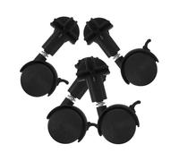 BAZEITFLOW 4pcs Black Stroller Casters Wheels Replacement Plastic Wheels with Lock Noise-reducing Design and Easy Installation Suitable for Strollers and Lightweight Furniture