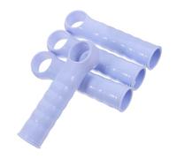 BAZEITFLOW 4Pcs Blue Plastic Mop Handle End Caps 22Mm Diameter Broom Handle Replacement Grip with Threaded Tip for Push Broom and Dustpan Stick, Mop Pole Accessories for Household Cleaning
