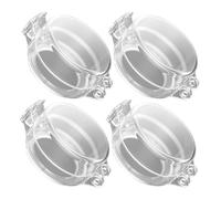 BAZEITFLOW 4pcs Childproof Door Knob Safety Covers for Door Locks for Babyproofing Cabinets and Gas Stove Knob Safety Protection for Home