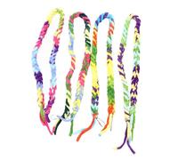 BAZEITFLOW 4pcs Colorful Cotton Rope Hamster Suspension Bridge and Parrot Swing for Climbing Chewing and Exercise Suitable for Small Birds Parakeets Cockatiels and Climbing Pets Random Color