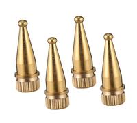 BAZEITFLOW 4pcs Copper Speaker Spikes Feet for Amplifier and Dvd Player, Metal Speaker Copper Support Stands in Gold, Audio Equipment Isolation Pads Suitable for Home Theater and Studio Use