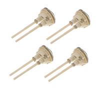 BAZEITFLOW 4Pcs Dual Push Toilet Flush Button Water Tank Push Button Replacement PP Material with Electroplated Surface Easy Installation Water Saving Design for Bathroom Tanks Random Color