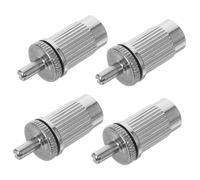 BAZEITFLOW 4pcs Electric Guitar Bridge Anchors Tremolo Studs with Metric Screws for Precise Saddle Height Tuning DIY Guitar Parts Replacement Maintenance