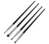 BAZEITFLOW 4pcs Eye Makeup Brushes: Small Eyeshadow Brushes For Creating Intricate Eye Looks - Makeup Artists And Beginners Accessory