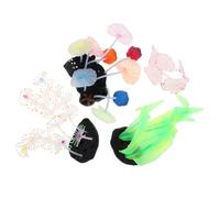 BAZEITFLOW 4pcs Glowing Artificial Coral Plants Aquarium Decor Realistic Plastic Simulation Water Plants with Night Glow Effect Suitable for Fish Tanks Home Aquariums Fish Bowls