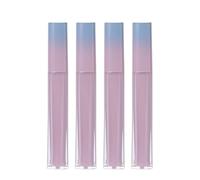 BAZEITFLOW 4Pcs Gradient Pink Blue Empty Mascara Tubes with Eyelash Brushes Leakproof Cosmetic Containers for DIY Eyelash Cream Storage and Travel Use