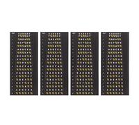 BAZEITFLOW 4pcs Guitar Fretboard Note Stickers for Beginner Practice - Electric and Acoustic Guitar Chord and Scale Reminder Decals, Fingerboard Training Tool for Music Learners