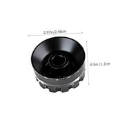 BAZEITFLOW 4pcs Guitar Volume Knobs with Scale Professional Potentiometer Caps for Electric Bass Guitars Replacement Black White Marked
