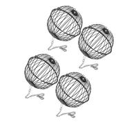 BAZEITFLOW 4pcs Hay Feeder Bunny Grass Sphere Dispenser for Guinea Pigs and Chinchillas Treat Holder for Animals