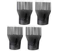 BAZEITFLOW 4pcs Heat Resistant Plastic Hair Dryer Nozzle Duckbill Design for Salon Home Use Blow Comb Attachment with Wide Airflow for Precise Styling and Fast Drying