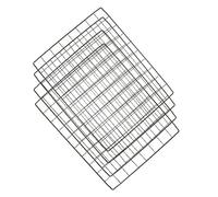 BAZEITFLOW 4PCS Iron Mesh Pet Fence Panels DIY Assemble Dog Cage Extension for Dogs Indoor Playpen Stable Wire Mesh Pet Cage Accessories