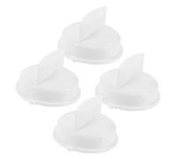 BAZEITFLOW 4pcs Microwave Oven Knobs White Timer Control Replacement Parts Easy Install Accessories Compatible with Microwave Models for Heat