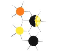 BAZEITFLOW 4pcs Nail Dotting Tool for Women Circular Manicure Painting Pens with Multiple Tip Lightweight Acrylic Handle Nail Art Accessories for Creative Pattern Tracing and Detailed Designs