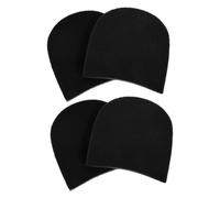 BAZEITFLOW 4pcs Non-Slip Rubber Shoe Heel Repair Pads Thick Heel Protector for High Boots Dress Shoes Slip-Resistant Replacement Cushion Compatible with Various Footwear