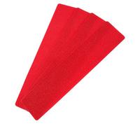 BAZEITFLOW 4pcs Red Pvc Rectangular Field Markers for Tennis Court Training | Non Slip, High Visibility, Straight Line Layout, Easy Installation, Athletes and Outdoor Use