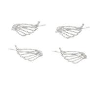 BAZEITFLOW 4pcs Rhinestone Angel Wings Hair Clip Sparkly Wing Hairpin for Girl Hair Styling Clip Side Shining Rhinestones for Party