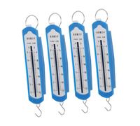 BAZEITFLOW 4pcs Science Spring Scale with Plastic Gauge High Accuracy Spring Dynamometers for Physics Experiments and Teaching Easy to Read Large Font Markings