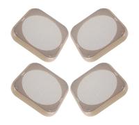 BAZEITFLOW 4pcs Square Car Subwoofer Speaker Grille Mesh Covers Easy Install Dustproof Audio Speaker Net Protector for Vehicle and Home Stereo Stylish Fit for Subwoofer Grills