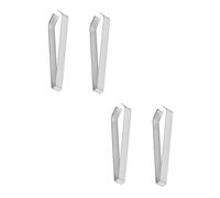 BAZEITFLOW 4pcs Stainless Steel Fish Bone Tweezers Kitchen Pliers with Tip Precision Food Styling Utensils for Culinary Bone Removal and Hair Extraction Cooking Tool