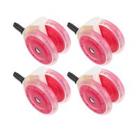 BAZEITFLOW 4PCS Stroller Caster Wheels Detachable Wear-Resistant Replacement Parts for Front and Back Strollers Easy to Install Silent Walker Wheel Repair