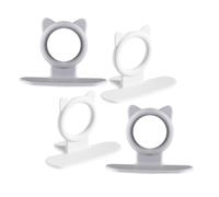 BAZEITFLOW 4pcs Toilet Lid Lifters Handle Easy Install Decorative Toilet Seat Lifters for Bathroom Non Drill Accessory for Home Office Public Restrooms