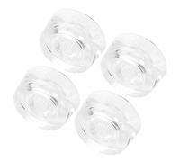BAZEITFLOW 4pcs Transparent Acrylic Guitar Volume Tone Control Knobs for Electric Bass Guitar Precise Rotatable Potentiometer Caps with Craftsmanship