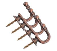 BAZEITFLOW 4Pcs Vintage Curtain Tieback Hooks Zinc Alloy Round Head Wall-Mounted Holdbacks for Drapery and Heavy Curtains Practical Home Decor for Living and Bedroom