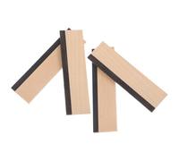 BAZEITFLOW 4pcs Wood Guitar Saddle Bridge Stable Strong Build Acoustic Dobro Folk Replacement Parts for Luthier DIY Upgrade Vintage Natural Grain