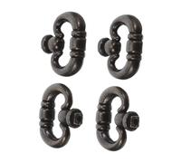 BAZEITFLOW 4pcs Zinc Alloy Vintage Cabinet Handles Retro Single Hole Drawer Pulls for Kitchen Cupboard Furniture Hardware Antique Style Decorative Door Handles