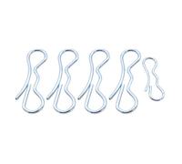 BAZEITFLOW 5 Pieces Alloy-steel Bow Tie Lock Cotter Pins Spring Split Pins for Shaft Locking in Industrial, Farm, and Automotive Applications