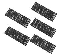 BAZEITFLOW 5 Sheets Russian Keyboard Stickers Matte Surface Fade-resistant Keyboard Language Labels for Laptop Desktop Enhanced Typing Experience Easy Installation