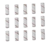 BAZEITFLOW 50pcs 3.1mm Nail Sanding Bands for Nail Drill Mini Sanding Rings White 150 Grit Fine Abrasive Manicure Supplies for Gel Polish Removal and Art