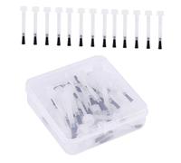 BAZEITFLOW 50pcs Disposable Nail Polish Brush Replacements Liquid Applicator Brushes for Mess- Even Polish Application Suitable for DIY Nail Art and Professional Use