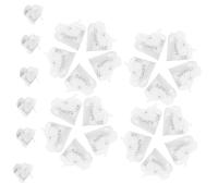BAZEITFLOW 50pcs Hollow Heart Candy Boxes White Decorative Candy Gift Boxes for Wedding Birthday Party Favor Sturdy Lightweight Hollowed Out Design Treat Containers for Festive Celebration