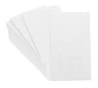 BAZEITFLOW 50pcs Outlet Insulation Pads with Wall Plate Cover Electric for Protection Insulated Gaskets Preventing Electric Shock Weatherproof Replacement for Home and Building