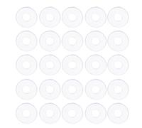 BAZEITFLOW 50pcs Plastic Flat Washers M8x20x1mm for Shower Door Handles Towel Bars Replacement Gaskets Pvc Soft Seal Rings Pack of 10 Suitable for Faucet Repair