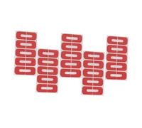 BAZEITFLOW 50pcs Red Disposable Nail Polish Protector Stickers U-shaped Cuticle Guard for Nail Polish Spill-proof Art Tool for Home Use