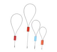 BAZEITFLOW 50Pcs Steel Wire Seals with Tightening Lock Tamper Cargo Security Sealing for Port Use High Tension Steel with Smooth Surface and Portable Design Random Color