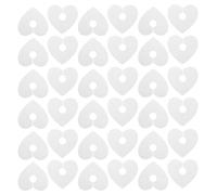 BAZEITFLOW 50Pcs White Heart-Shaped Drink Marker Tags for Wine Glasses, Paper Cup Name Identifiers for Christmas, Weddings, Parties, and Bachelorette Gatherings