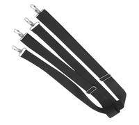 BAZEITFLOW 5cm Wide Adjustable Marching Snare Drum Strap Black Double Shoulder Sling Compatible Small and Large Military Drums for Percussion Performances