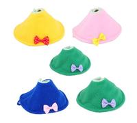 BAZEITFLOW 5pcs Bird Anti-pecking Protective Recovery Collars Neck Rings Multi-color Healing Cloak Suitable for Parrots Budgies Cockatiels