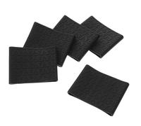 BAZEITFLOW 5pcs Black Medium Anti-Slip Silicone Hair Clipper Handle Grips Heat Resistance and Vibration Dampening for Barber Clipper Accessories and Grooming Tools