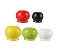 BAZEITFLOW 5pcs Ceramic Cupping Therapy Device Meridian Vacuum Massager for Home Travel Easy to Clean Practical Fire and Facial Cupping Tool