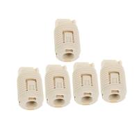 BAZEITFLOW 5pcs Ceramic Light Socket with Full-tooth Plastic Base Insulated Bi-pin Lamp Holder for Halogen and LED Bulbs Easy Installation Ceiling Socket Base for Indoor Lighting Maintenance
