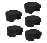 BAZEITFLOW 5Pcs Clarinet Thumb Rest Durable Rubber Cushion for Sore Thumbs Fits Clarinets Standard Black Extra Comfort for Instrument Players