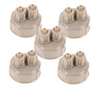 BAZEITFLOW 5pcs DIY Generator Bottle Caps for Aquarium Reactor High-Pressure Resistant Sealing Covers Compatible with Standard Cylinders Portable Lightweight Aquarium Accessory