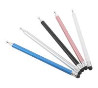 BAZEITFLOW 5pcs Dual-head Touchscreen Stylus Pens with Suction Cup and Silicone Tips, High Sensitivity Capacitive Pen for Tablets, Mobile Phones, and More, Multi-color Set for Precise Writing